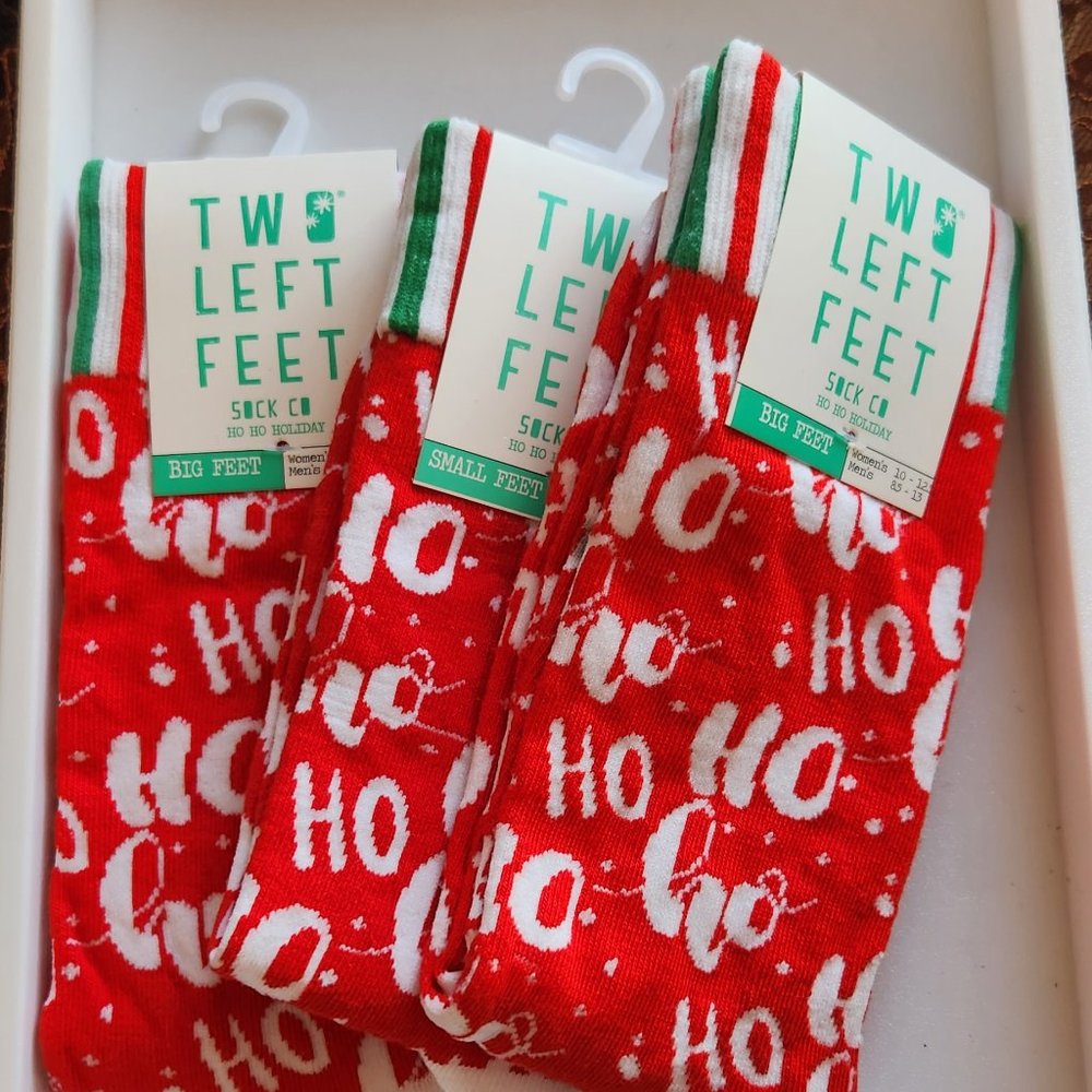 Ho Ho Ho Two left feet socks